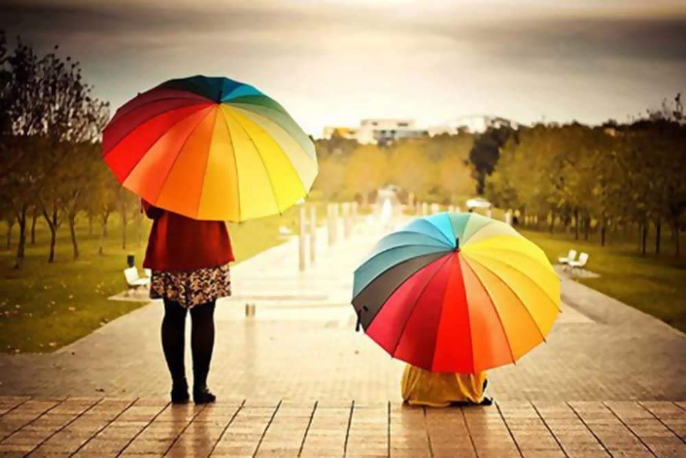 Rainbow umbrella Medium