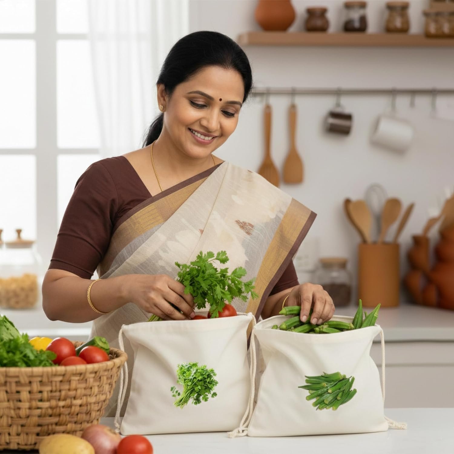 Vegetable Storage Bags 10 PCS