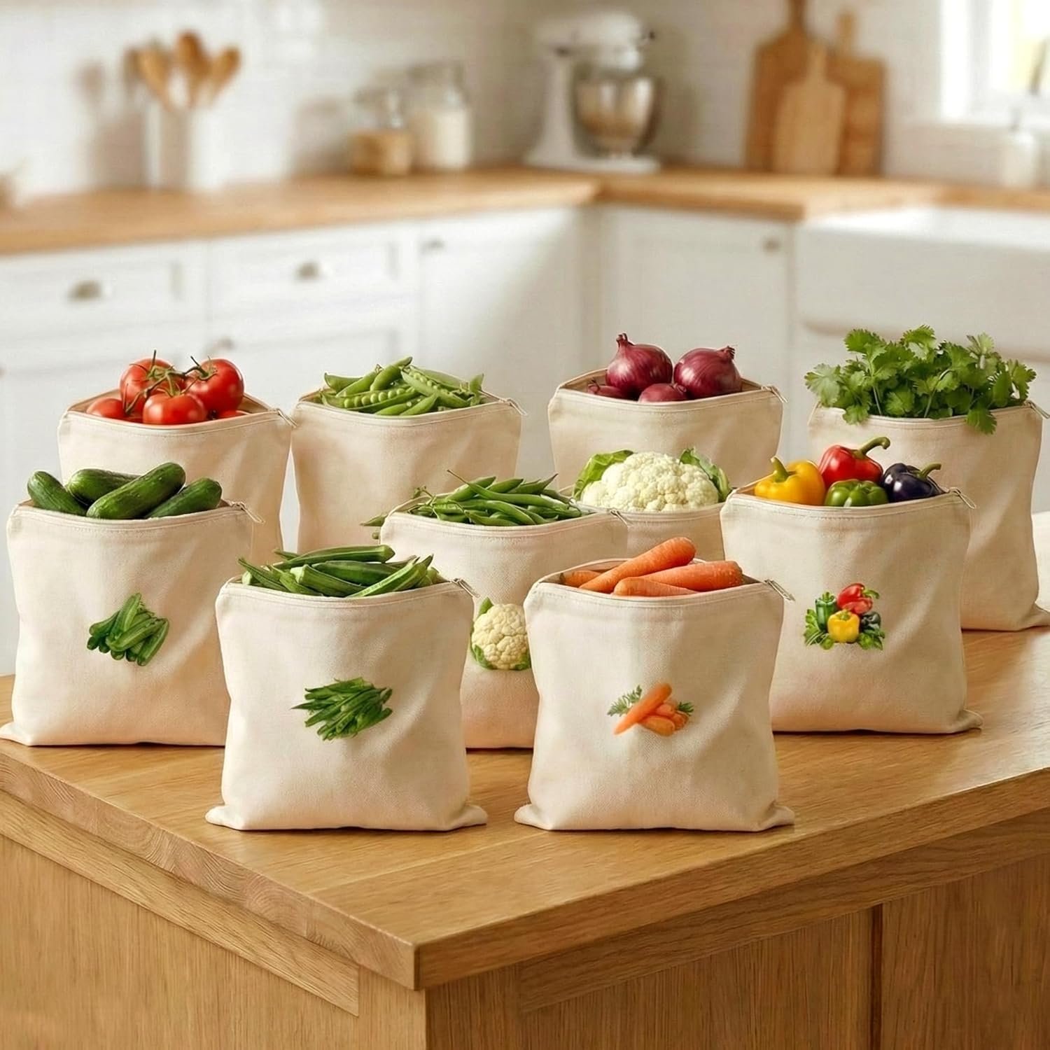 Vegetable Storage Bags 10 PCS