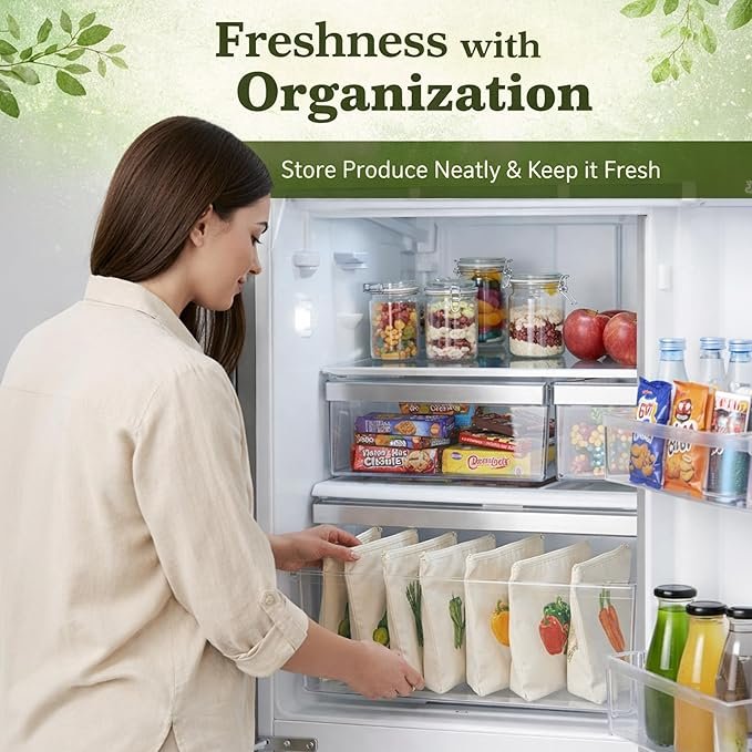 Vegetable Storage Bags 10 PCS