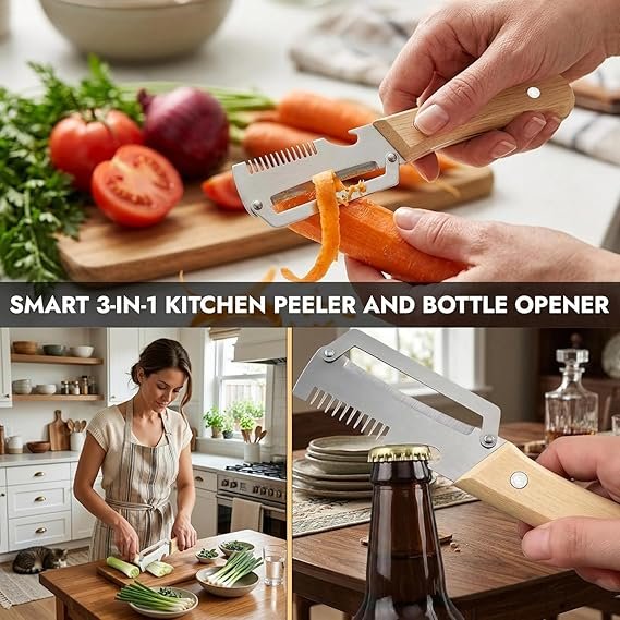 3 IN 1 SS BLADE PEELER