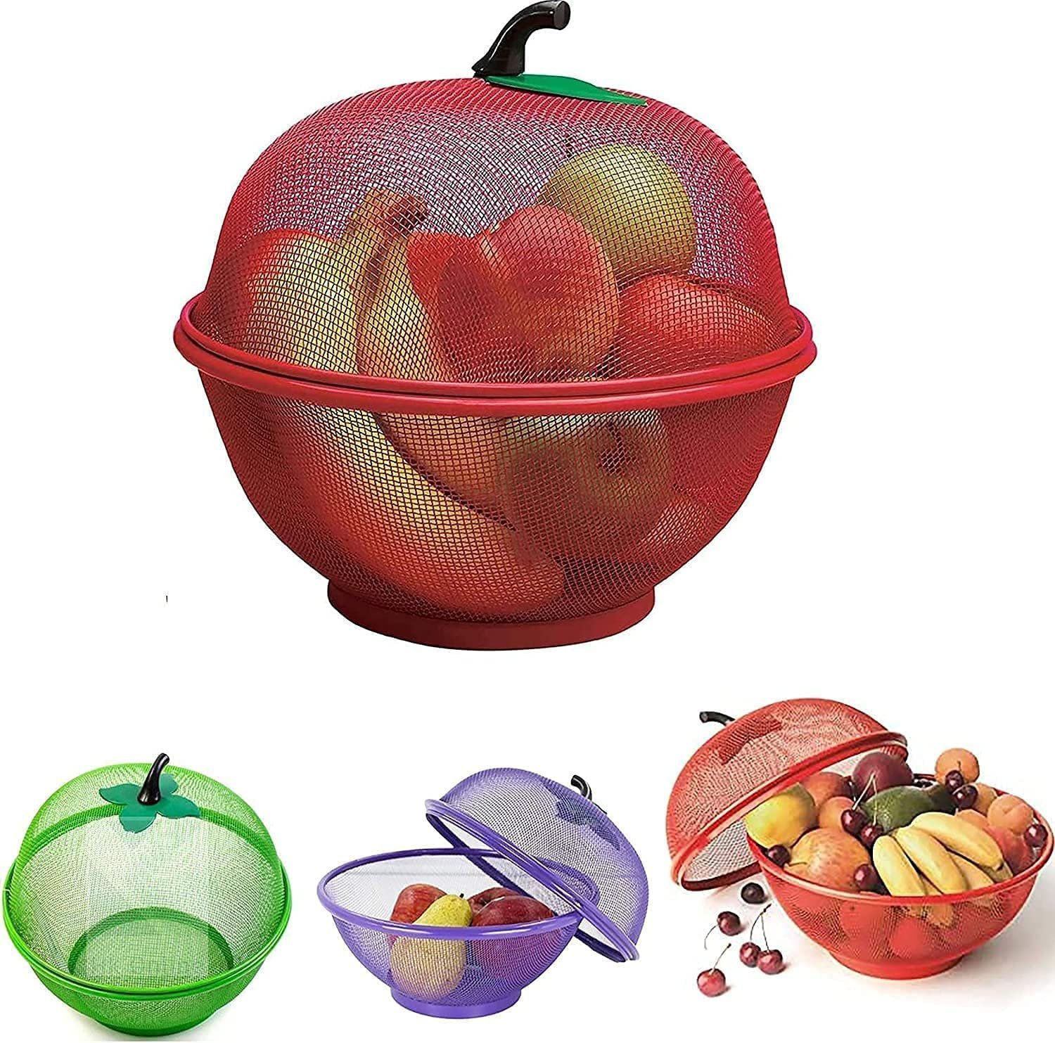 Apple Shape Net Fruits &amp; Vegetables Basket