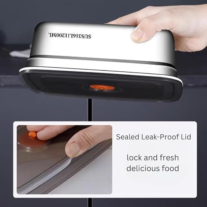 1200ML SS FOOD STORAGE BOX