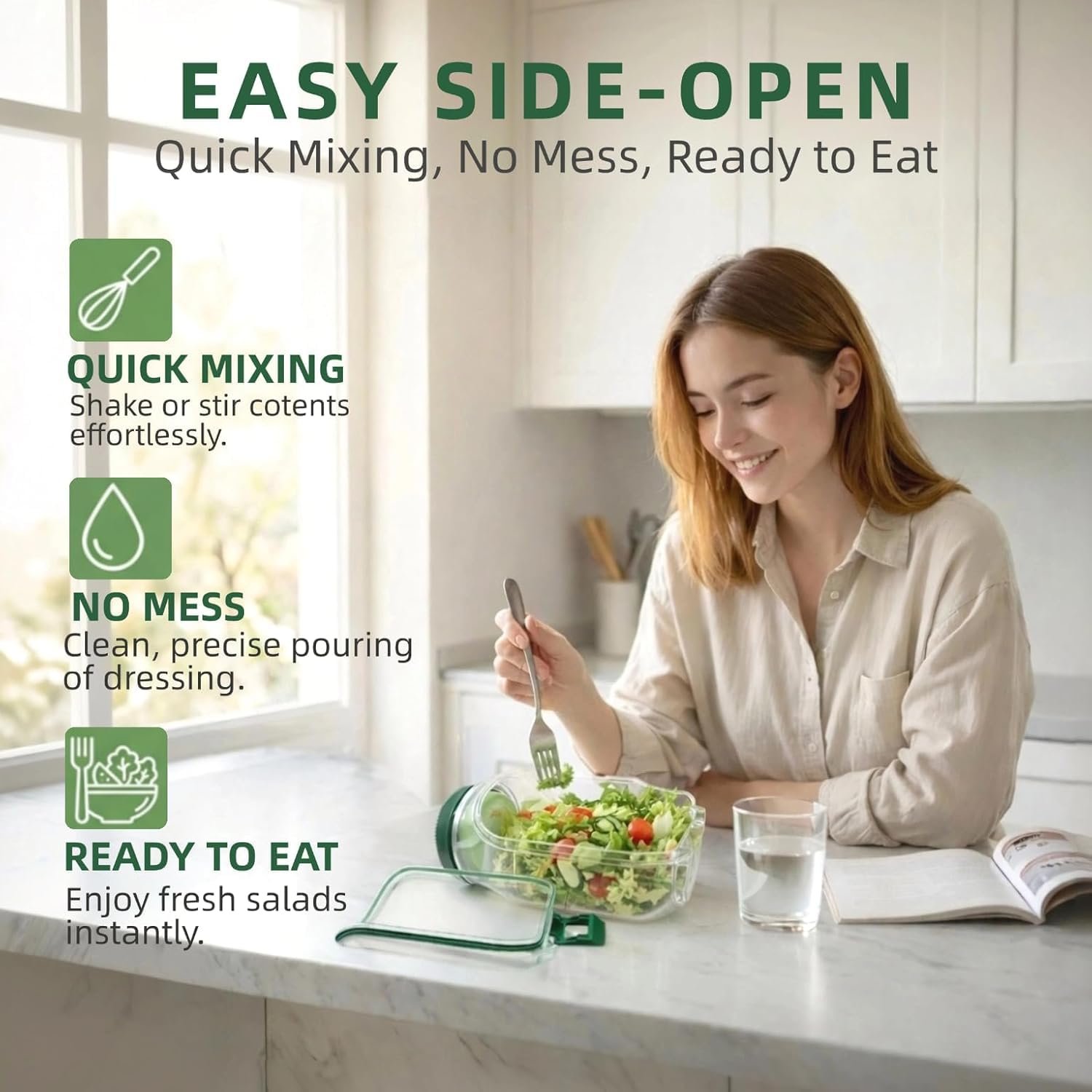 Salad Jar Container