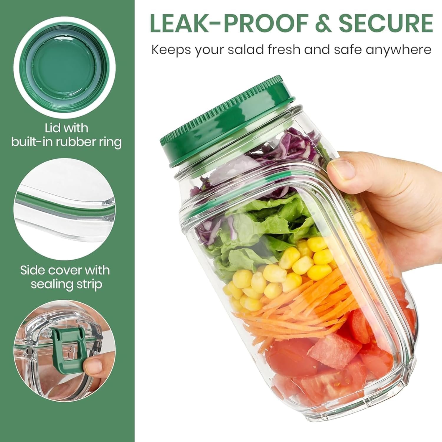 Salad Jar Container