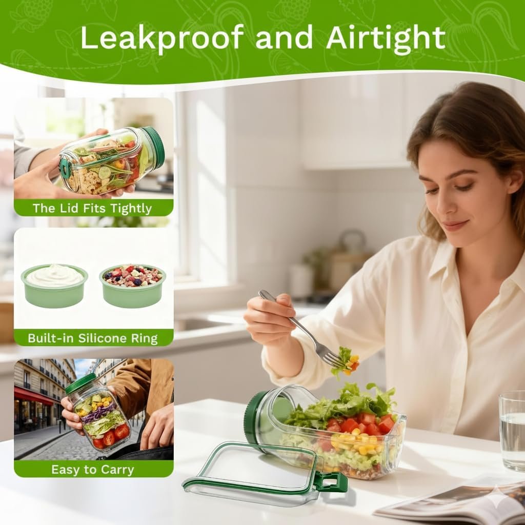 Salad Jar Container
