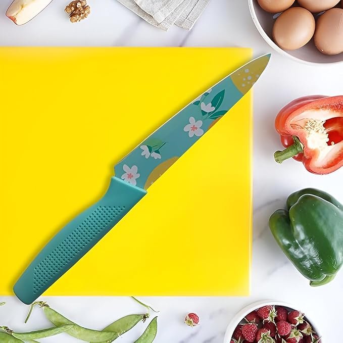 3 PCS PRINTED KNIFE BLUE