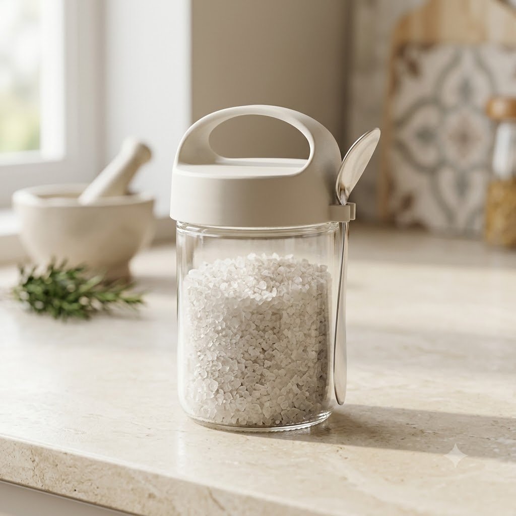 GLASS JAR WITH SPOON 350ML (pack of 2)
