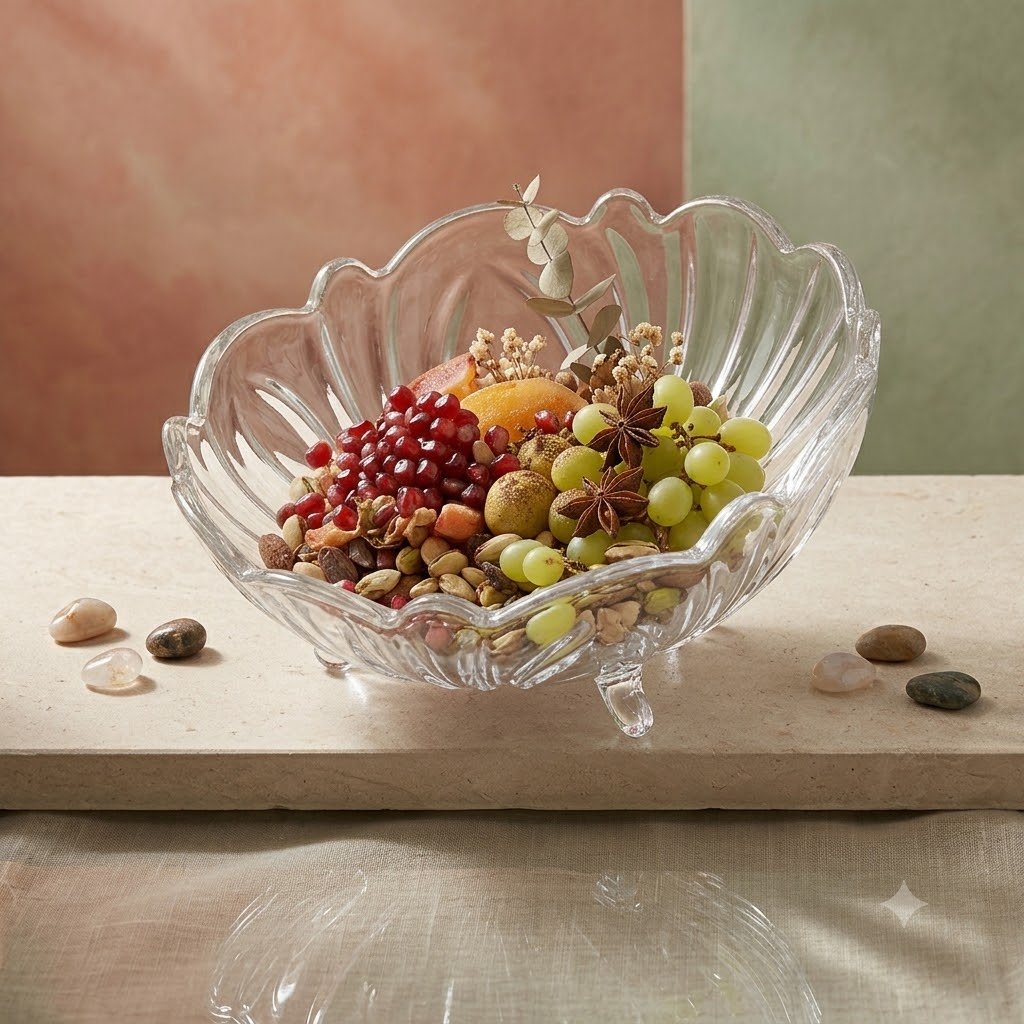 FRUIT BOWL 3 LEG 9 INCH 23312 / P34-A