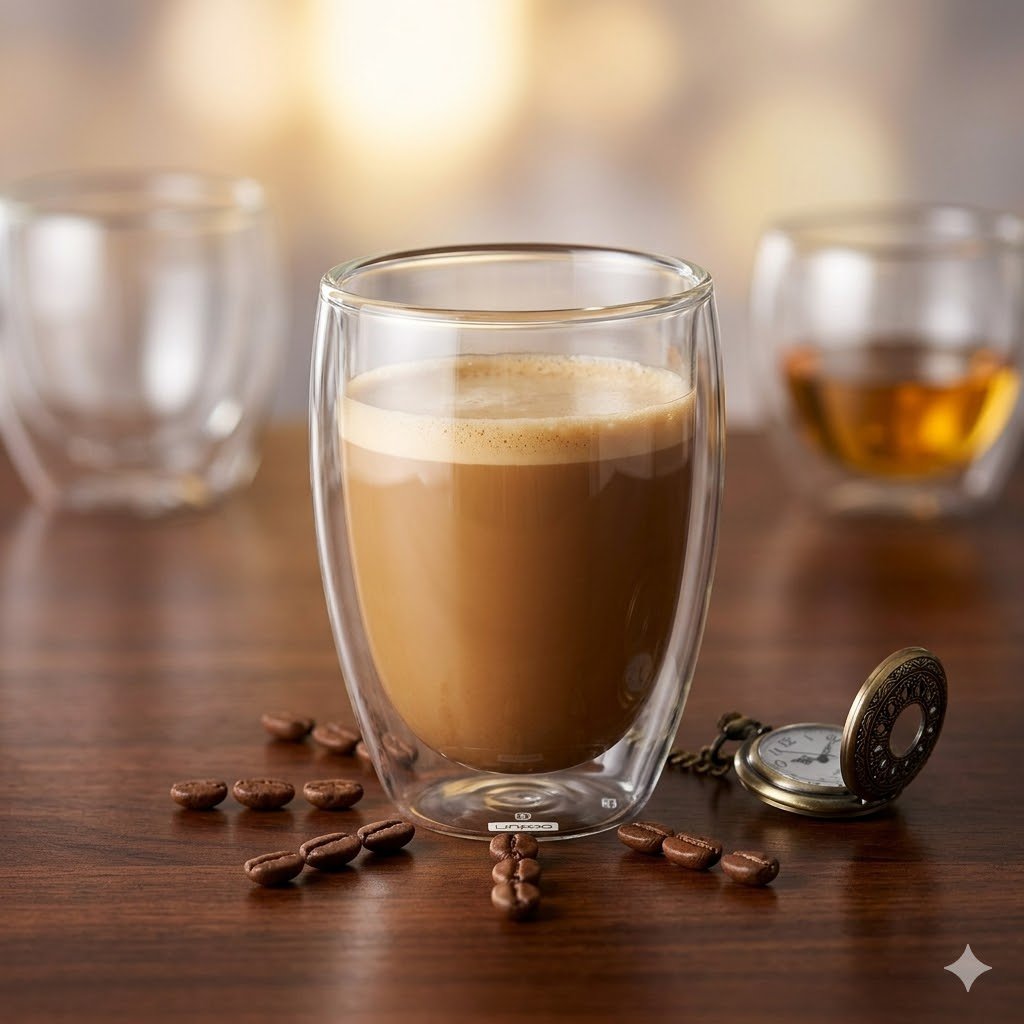 DW GLASS MUG 350ML (set of 2)
