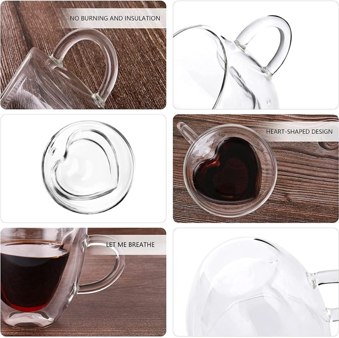 DW GLASS HEART 170ML (pack of 2)