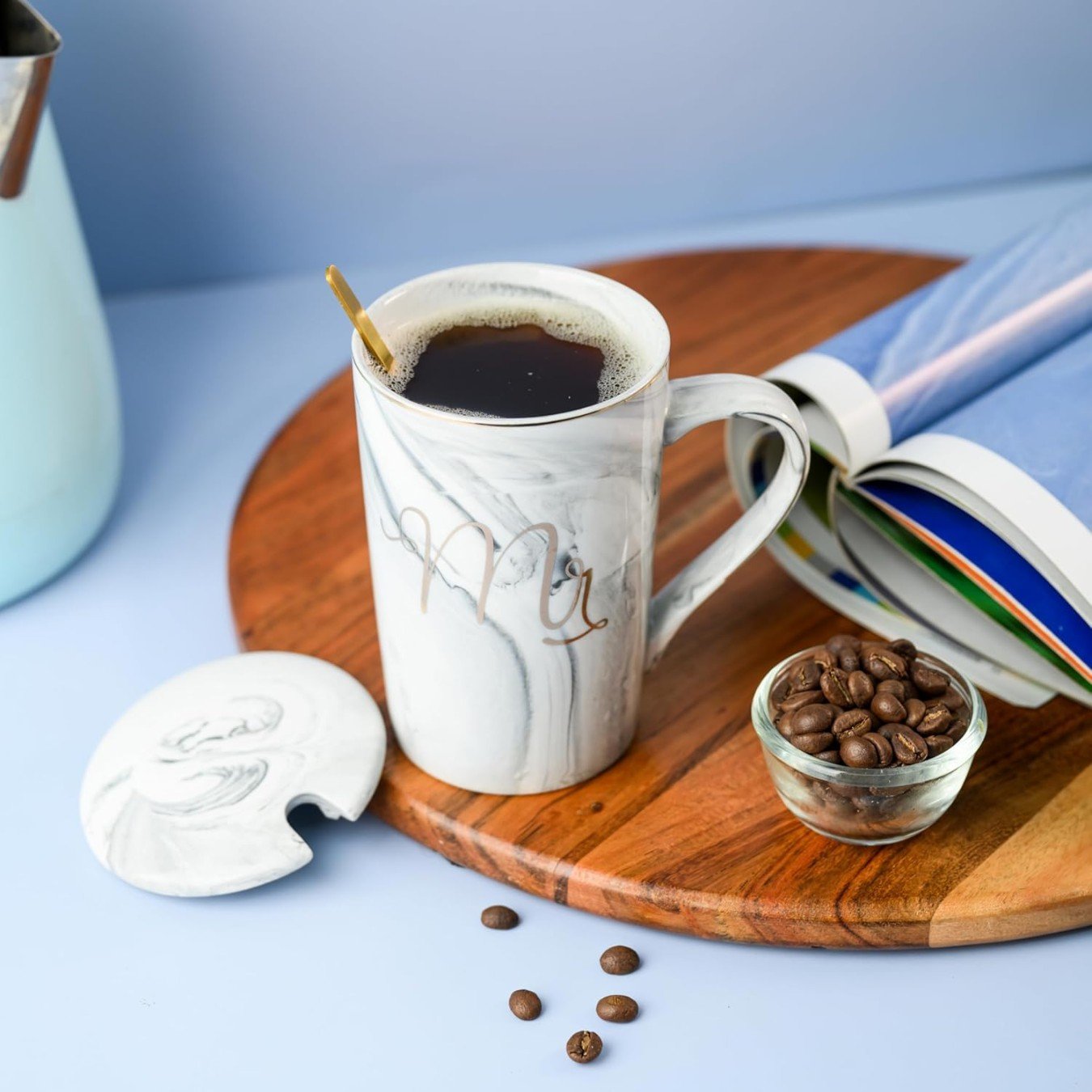 MR MRS ROYAL LONG ROUND MUG 400ML 20777 | MXD004