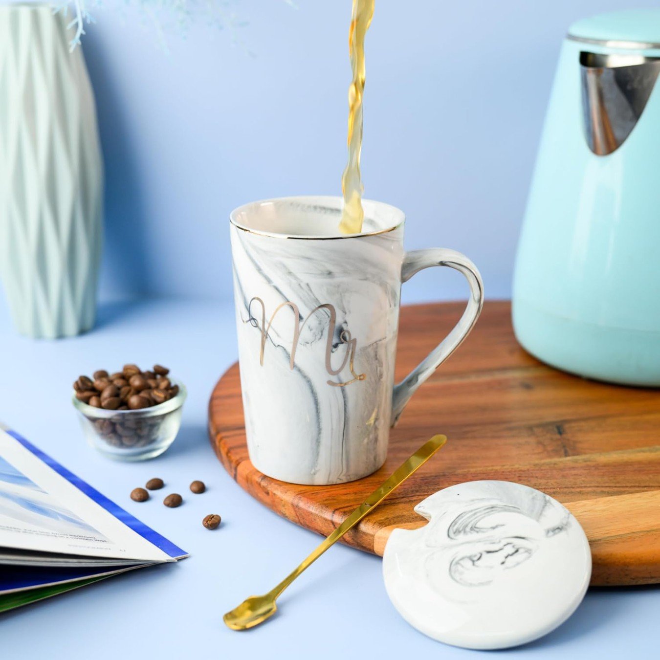 MR MRS ROYAL LONG ROUND MUG 400ML 20777 | MXD004