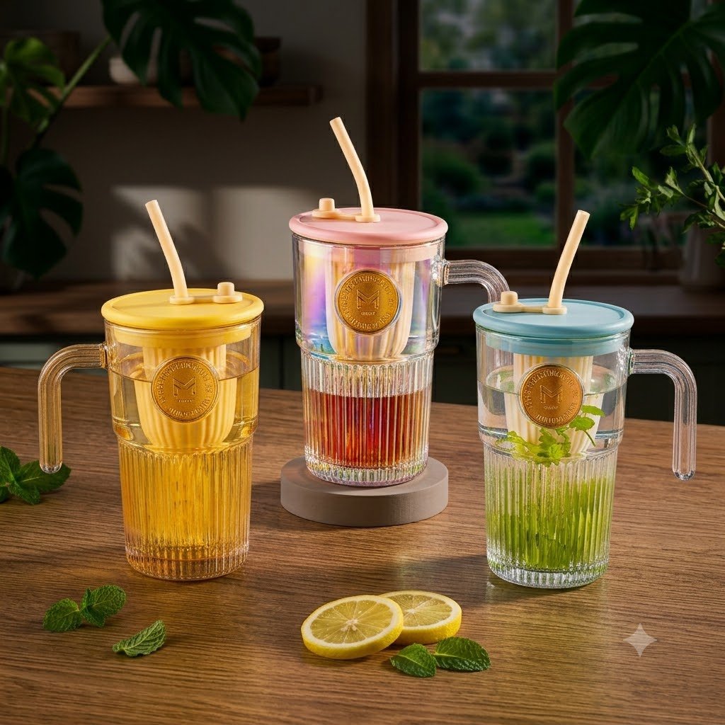 SIPPER MUG LEMEI TEA STRAW CUP 22401 | LMHCB-L1