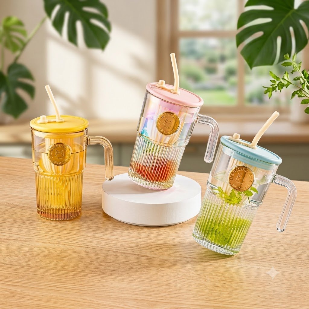 SIPPER MUG LEMEI TEA STRAW CUP 22401 | LMHCB-L1
