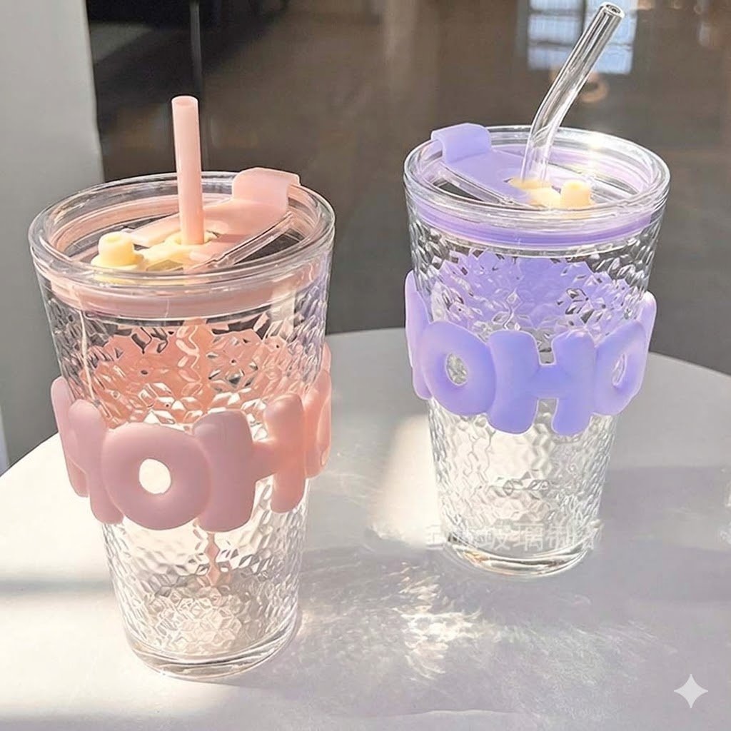 HOHO STRAW CUP LONG 530ML 22384 | H6-00030