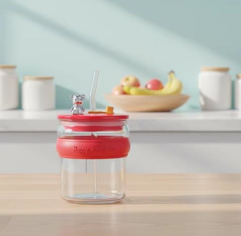 HAPPY EVERY DAY TEDDY BOTTLE 450ML 23068