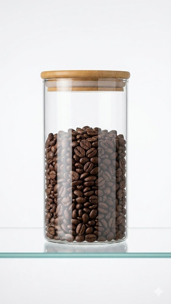 WOODEN LID JAR ROUND 1200ML  22327 | GPG10-1200-BB