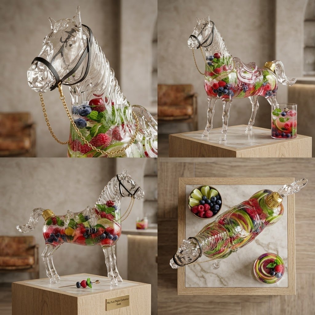 SODA LIME GLASS WOODEN BOX SET 23295 / XZM175-1