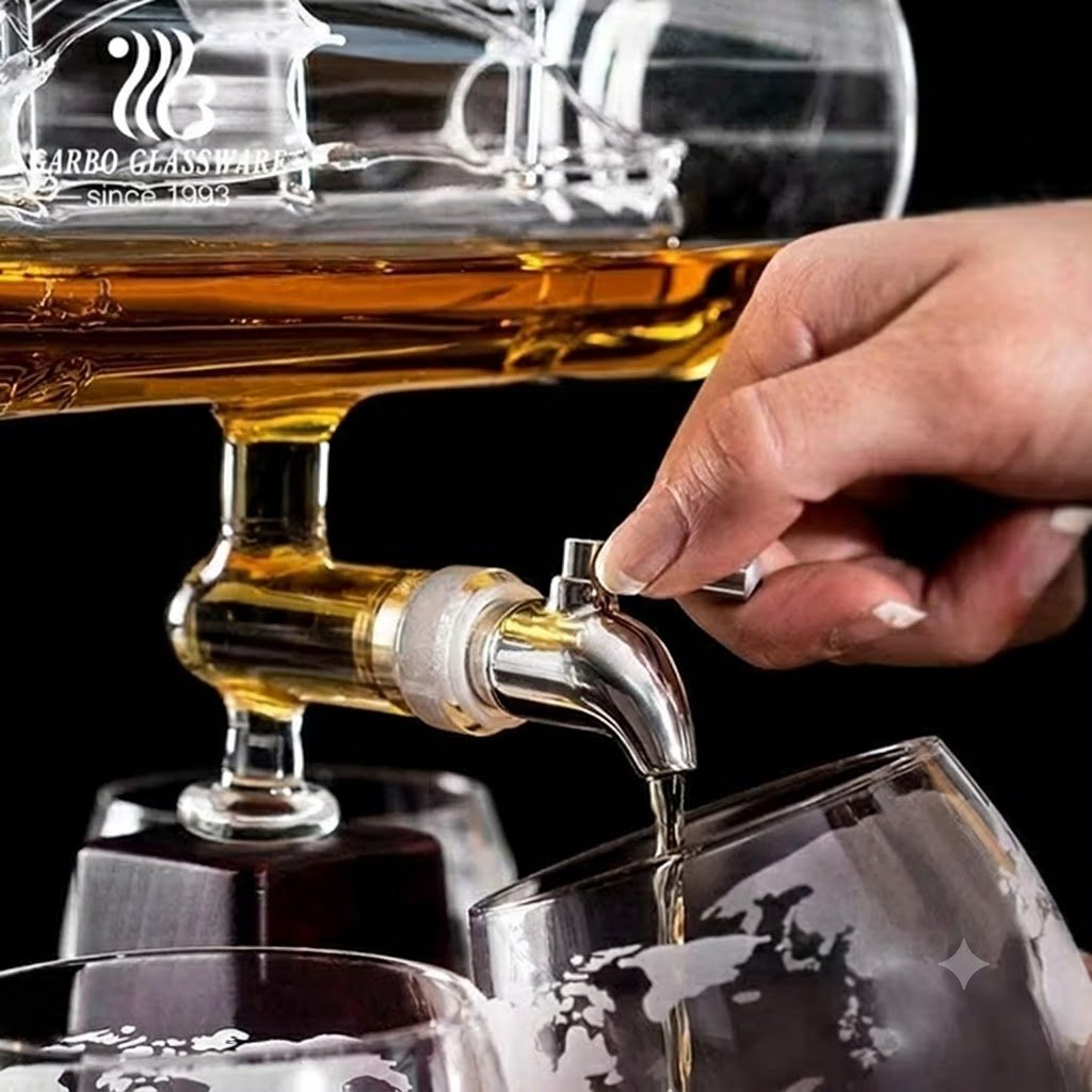 BOAT DECANTER 850ML 5 PCS  22146 / WS-11