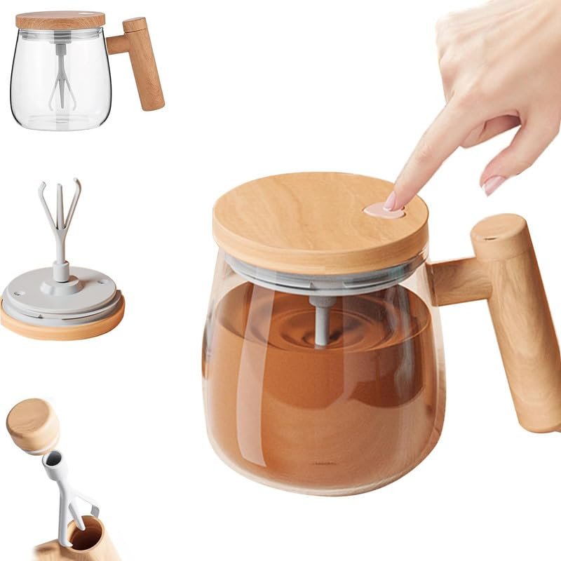 WOODEN HANDLE MUG SHAKER  22682