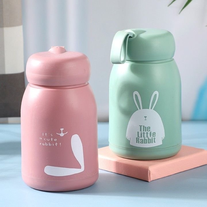 GLASS WATER BOTTLE RABBIT 22261 (PACK OF 2)