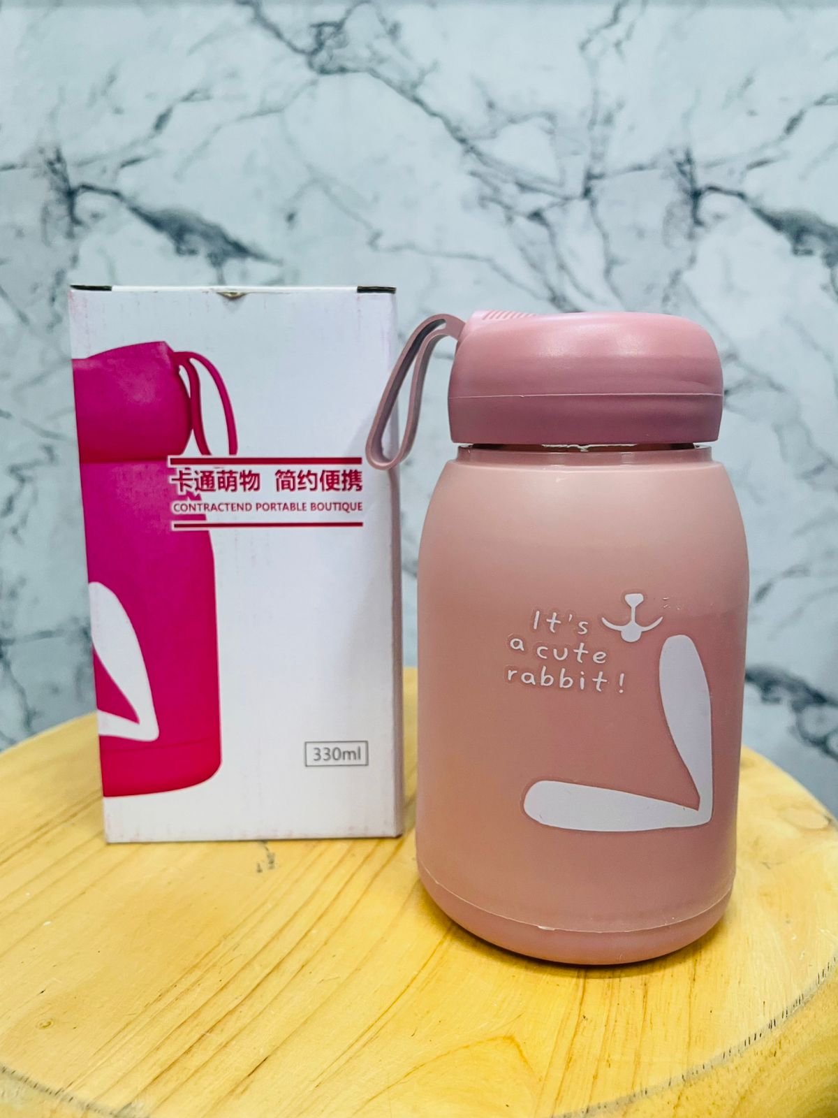 GLASS WATER BOTTLE RABBIT 22261 (PACK OF 2)