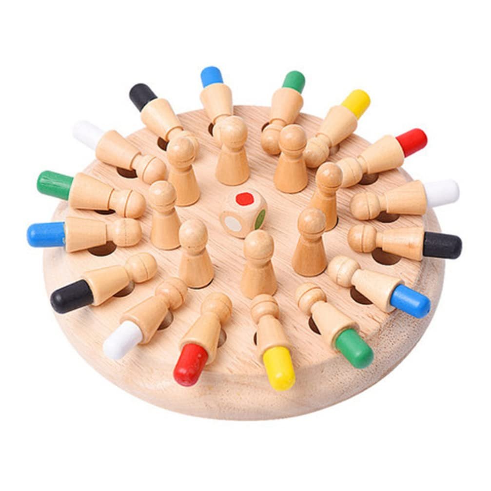 Wooden Memory Chess Game