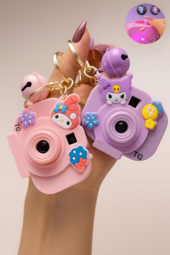 Cartoon Projection Camera Keychain