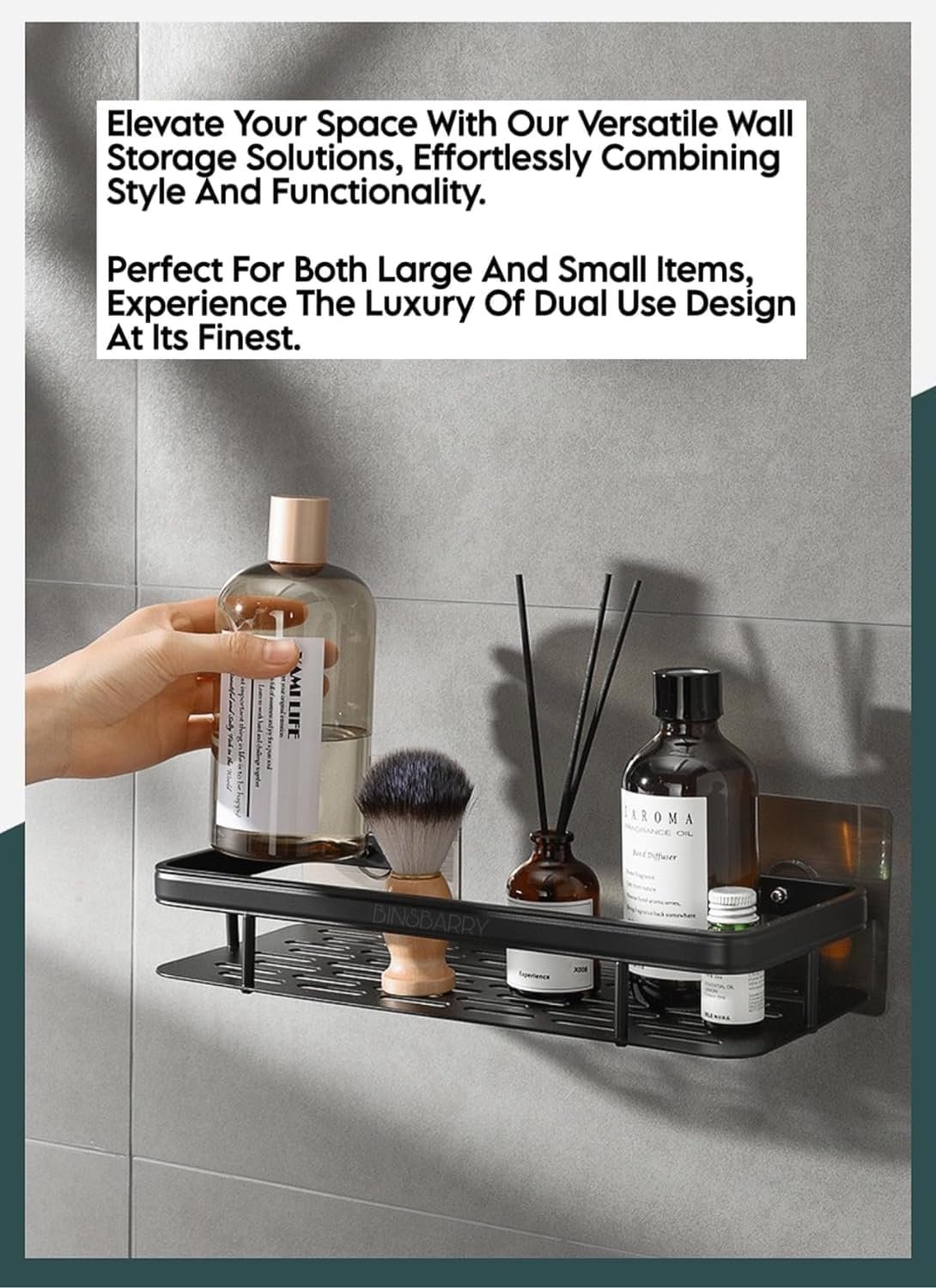 Aluminum Shower Caddy Shelf BATHROOM SELF
