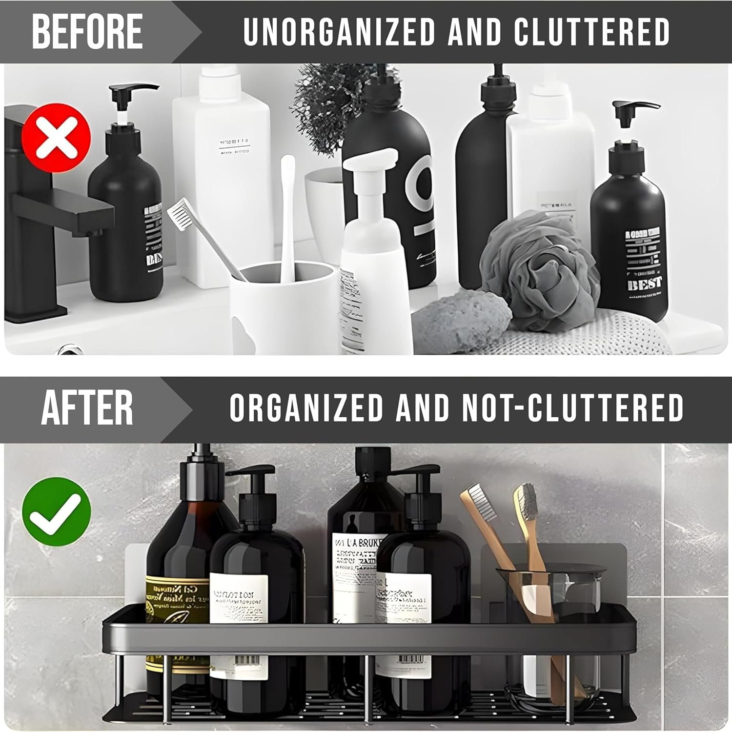 Aluminum Shower Caddy Shelf BATHROOM SELF