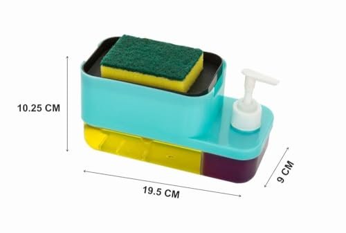 3-in-1 Soap Pump Dispenser for Kitchen and Bathroom, Dish Soap Liquid Dispenser  (Plastic)