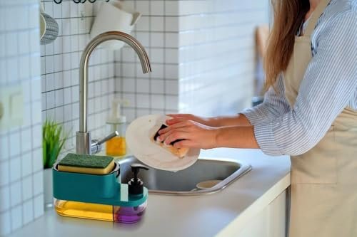 3-in-1 Soap Pump Dispenser for Kitchen and Bathroom, Dish Soap Liquid Dispenser  (Plastic)