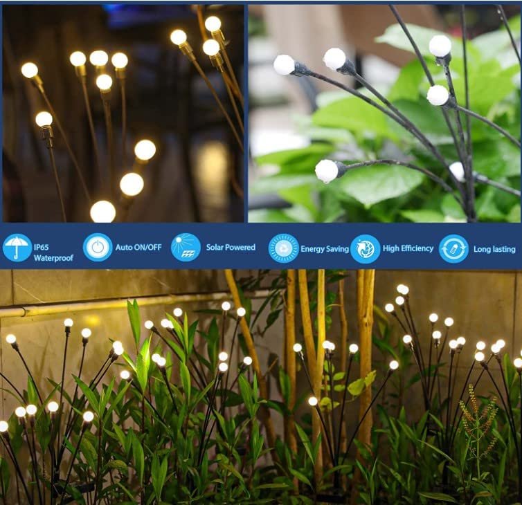 SOLAR GARDEN LIGHTS (2 PIS SET)