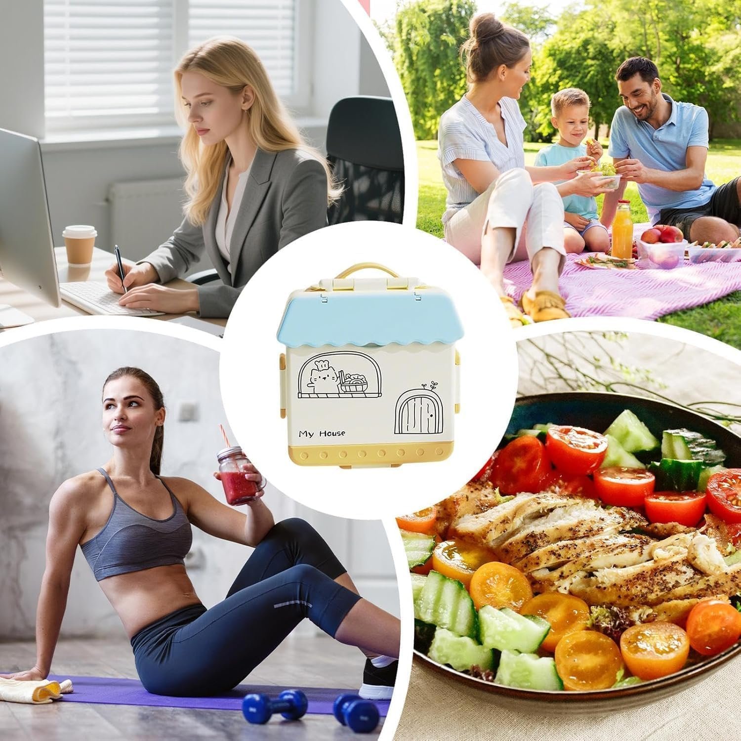 Home Shape Kids Lunch Box
