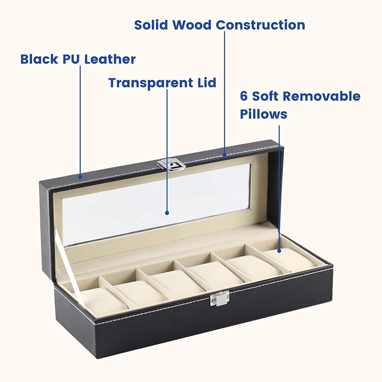 6 SLOT WATCH COLLECTION BOX
