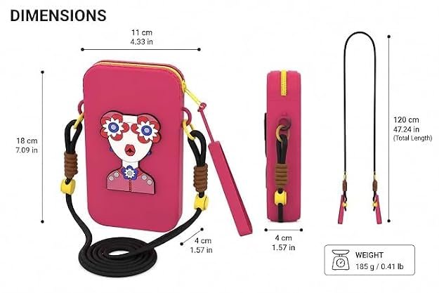 Silicone Mobile Sling Pouch