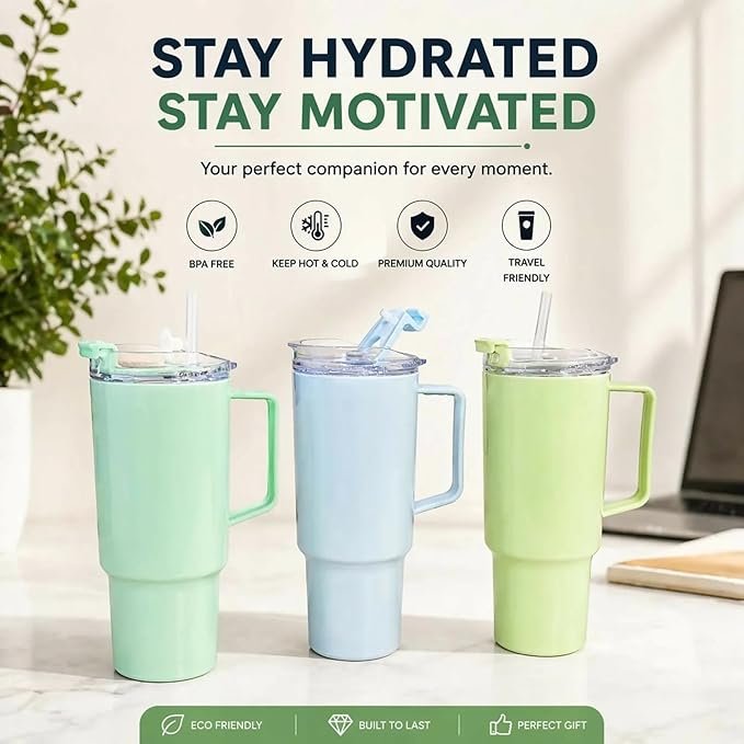 1800ML PLASTIC TUMBLER WITH HANDEL & LID