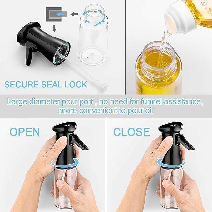 Glass Oil Dispenser for Kitchen|  Vinegar Dispenser (SPRAY BOTTLE)