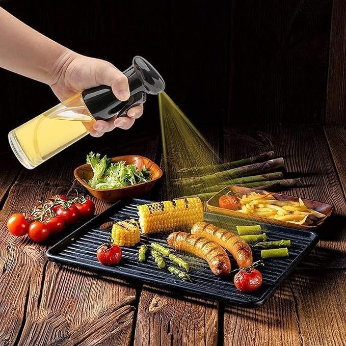 Glass Oil Dispenser for Kitchen|  Vinegar Dispenser (SPRAY BOTTLE)