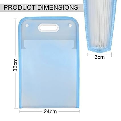 Multi-Layer Expanding Folder 13 Pockets A4 Paper Organizer –(1Pcs)