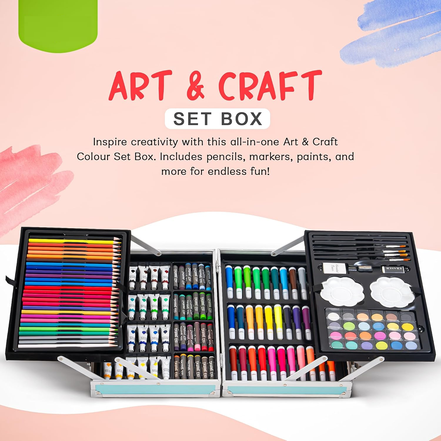 145 pcs Big Color Suitcase Kit ART SET