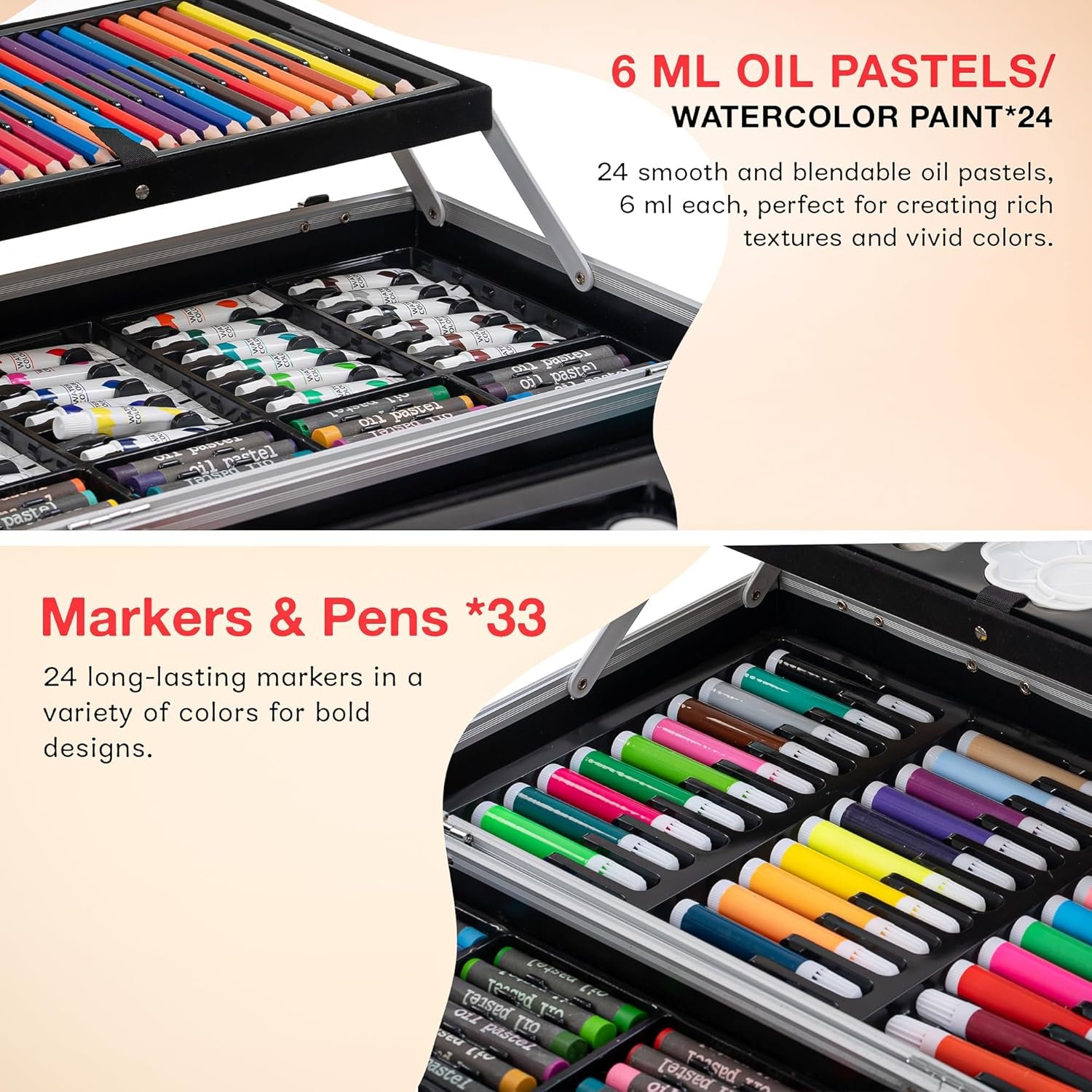 145 pcs Big Color Suitcase Kit ART SET