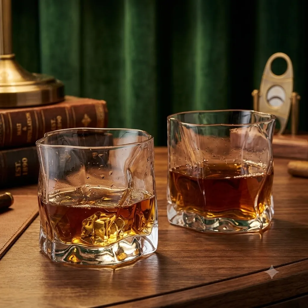 CRUMPLE WHISKEY TUMBLER 280ML 6PCS