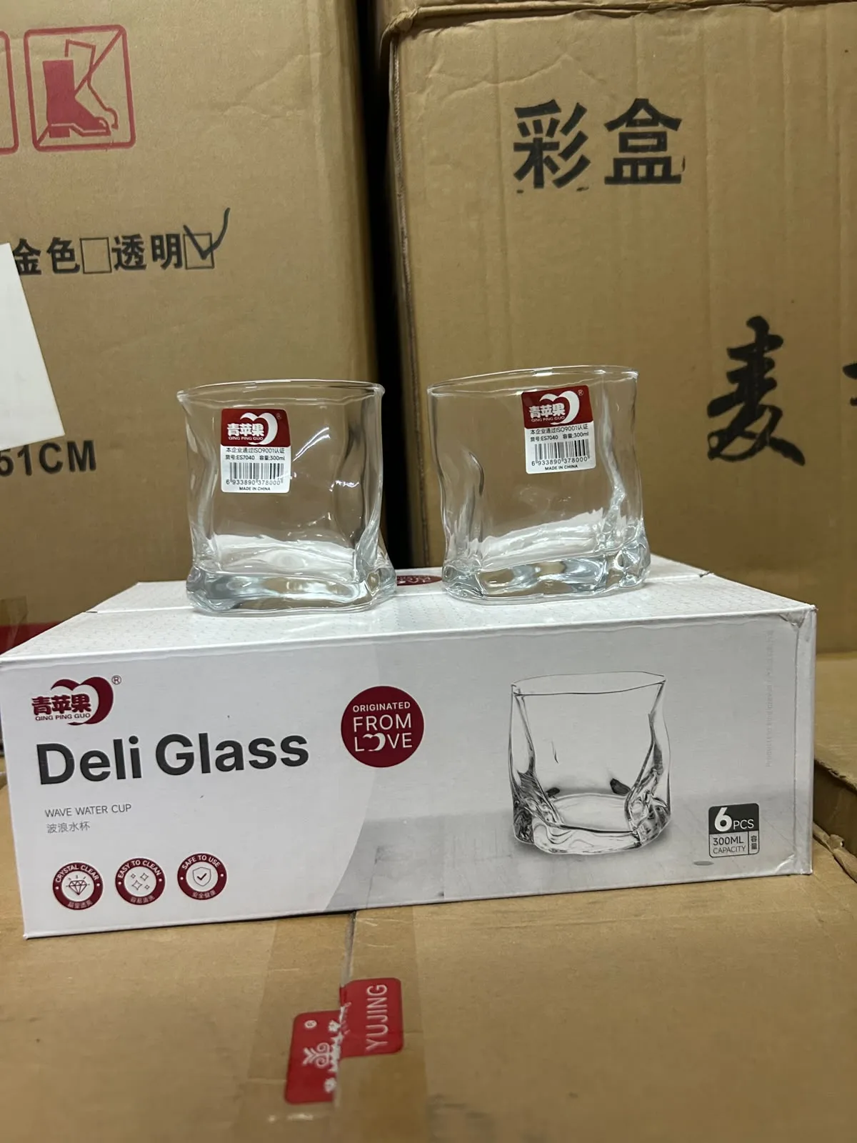 CRUMPLE WHISKEY TUMBLER 280ML 6PCS