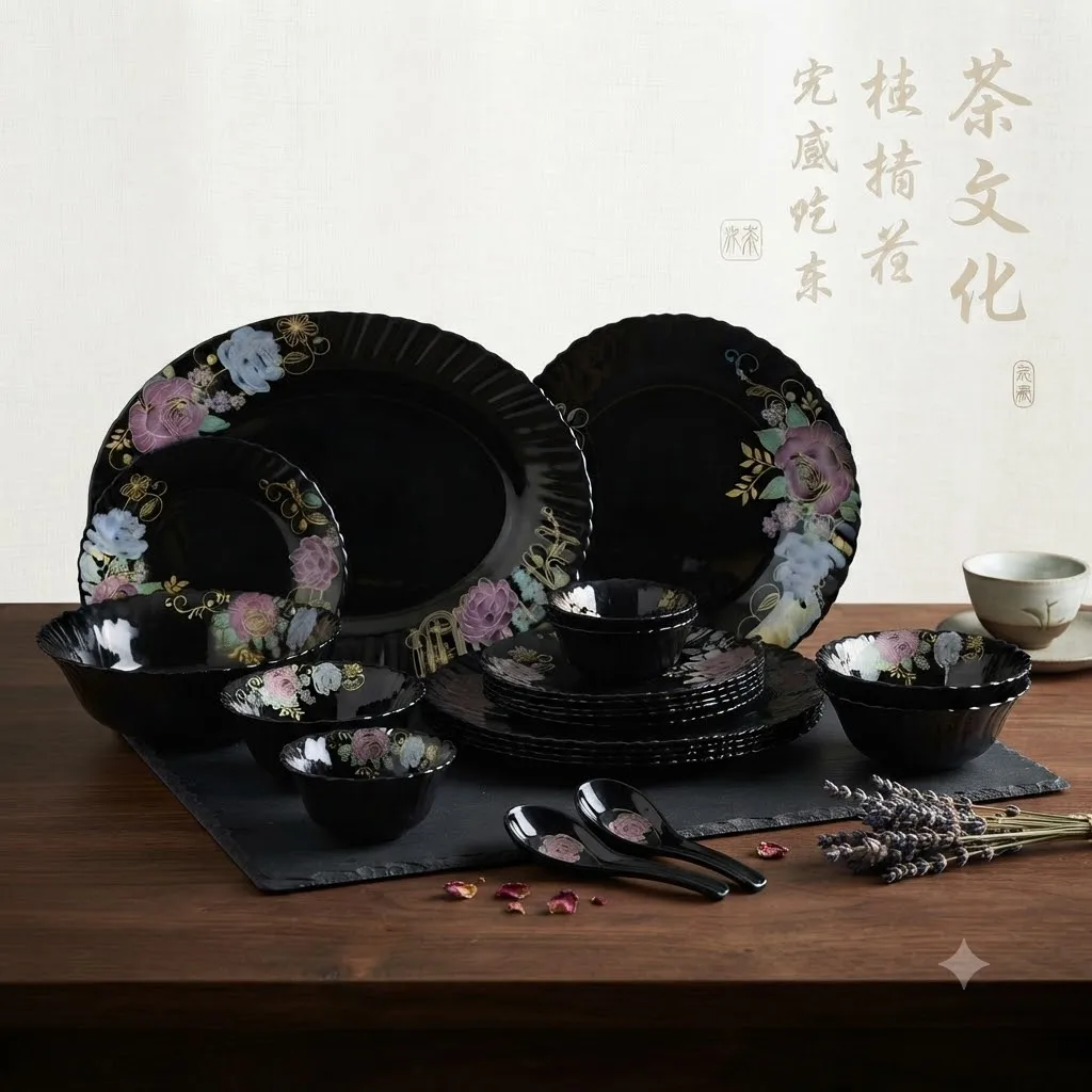 BLACK OPAL 33 PCS DINNER BK-33-013
