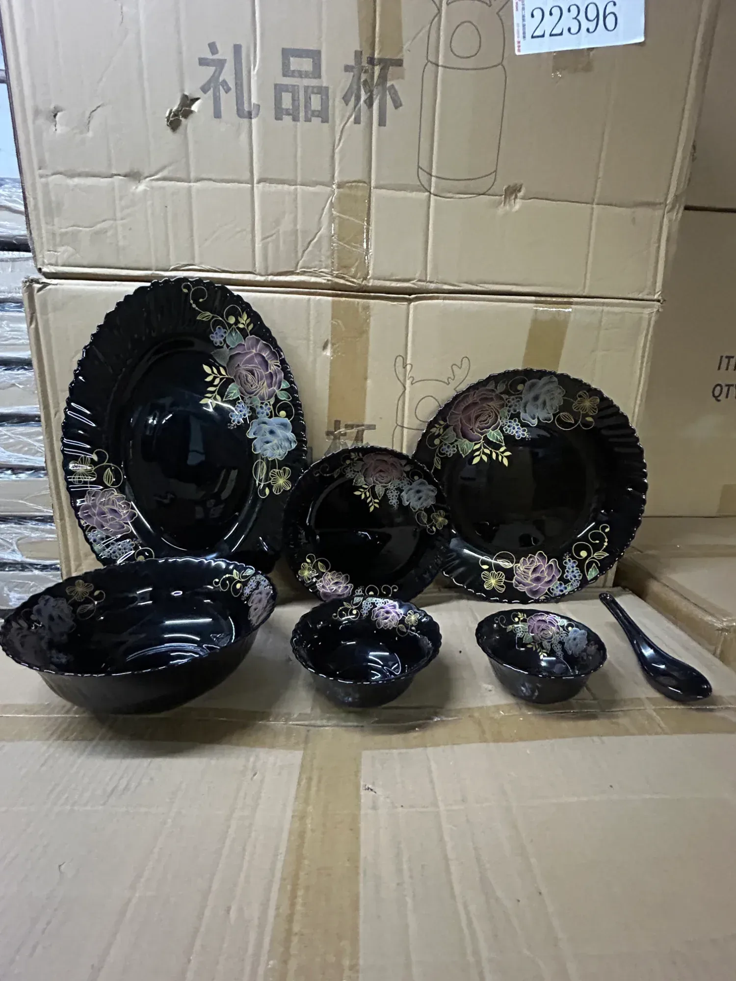 BLACK OPAL 33 PCS DINNER BK-33-013