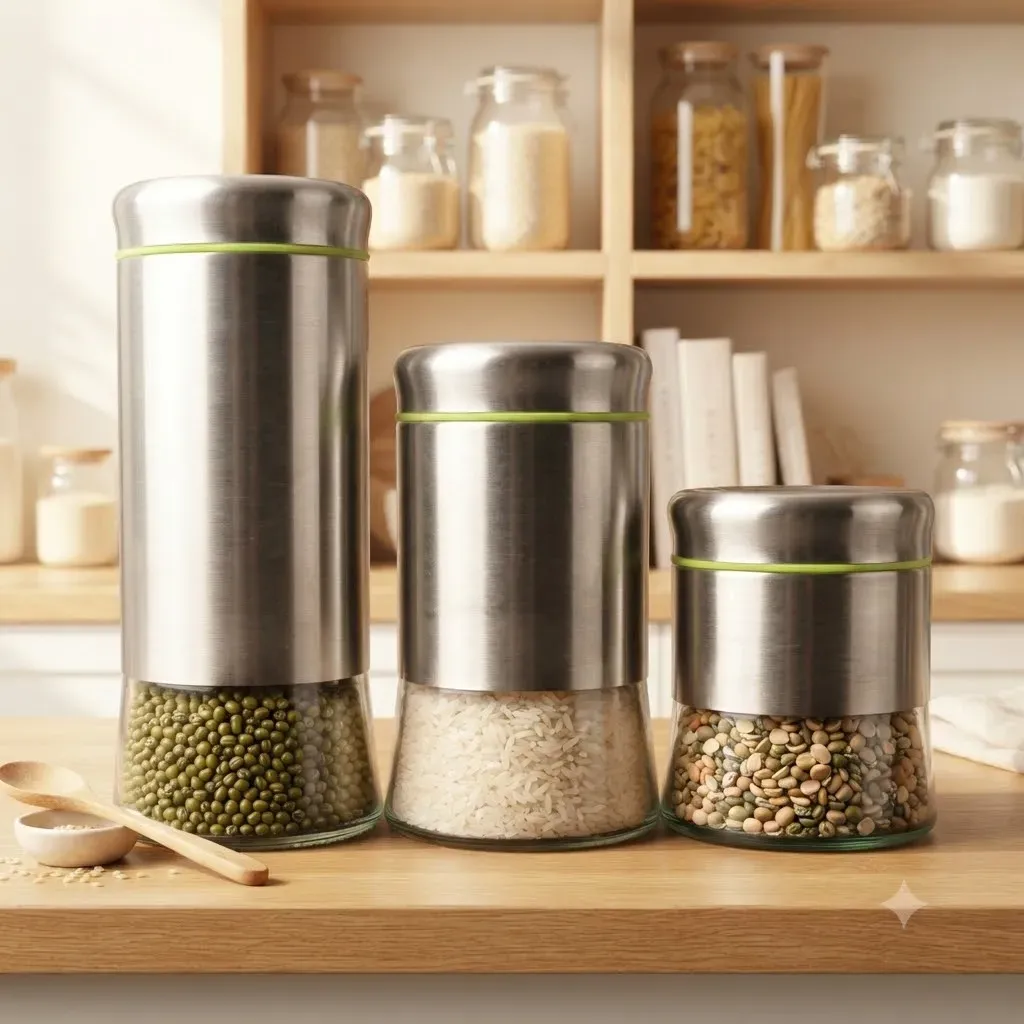 WINDOW CANISTER SET 3PCS  7013