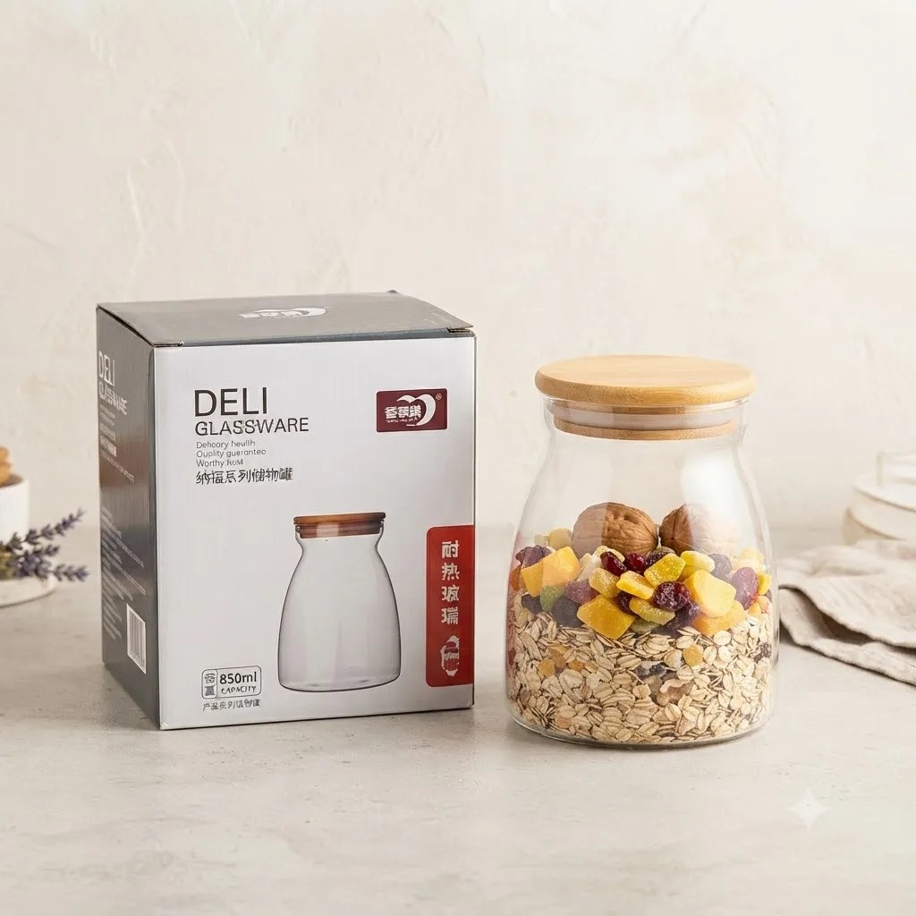 STORAGE JAR 940ML (PACK OF 2)