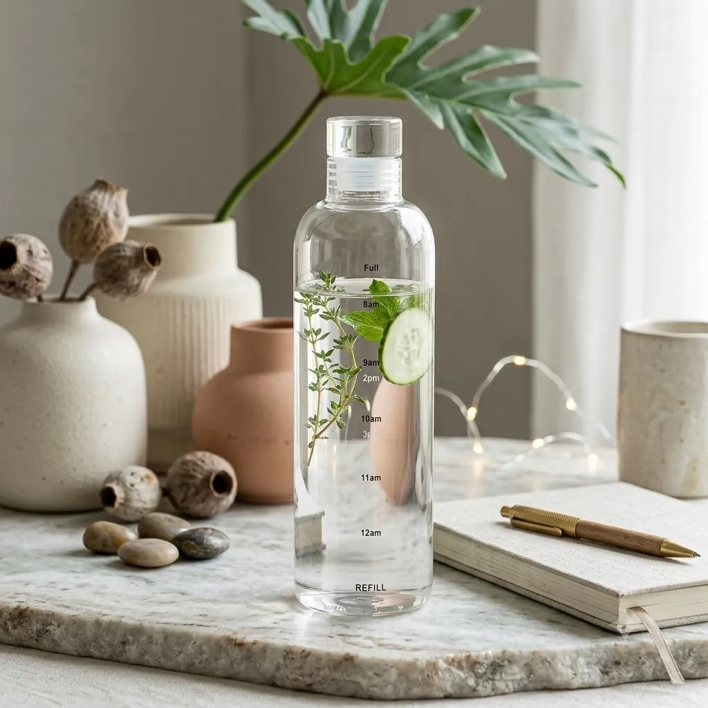 BOROSILICATE  GLASS WATER  BOTTLE  500ML
